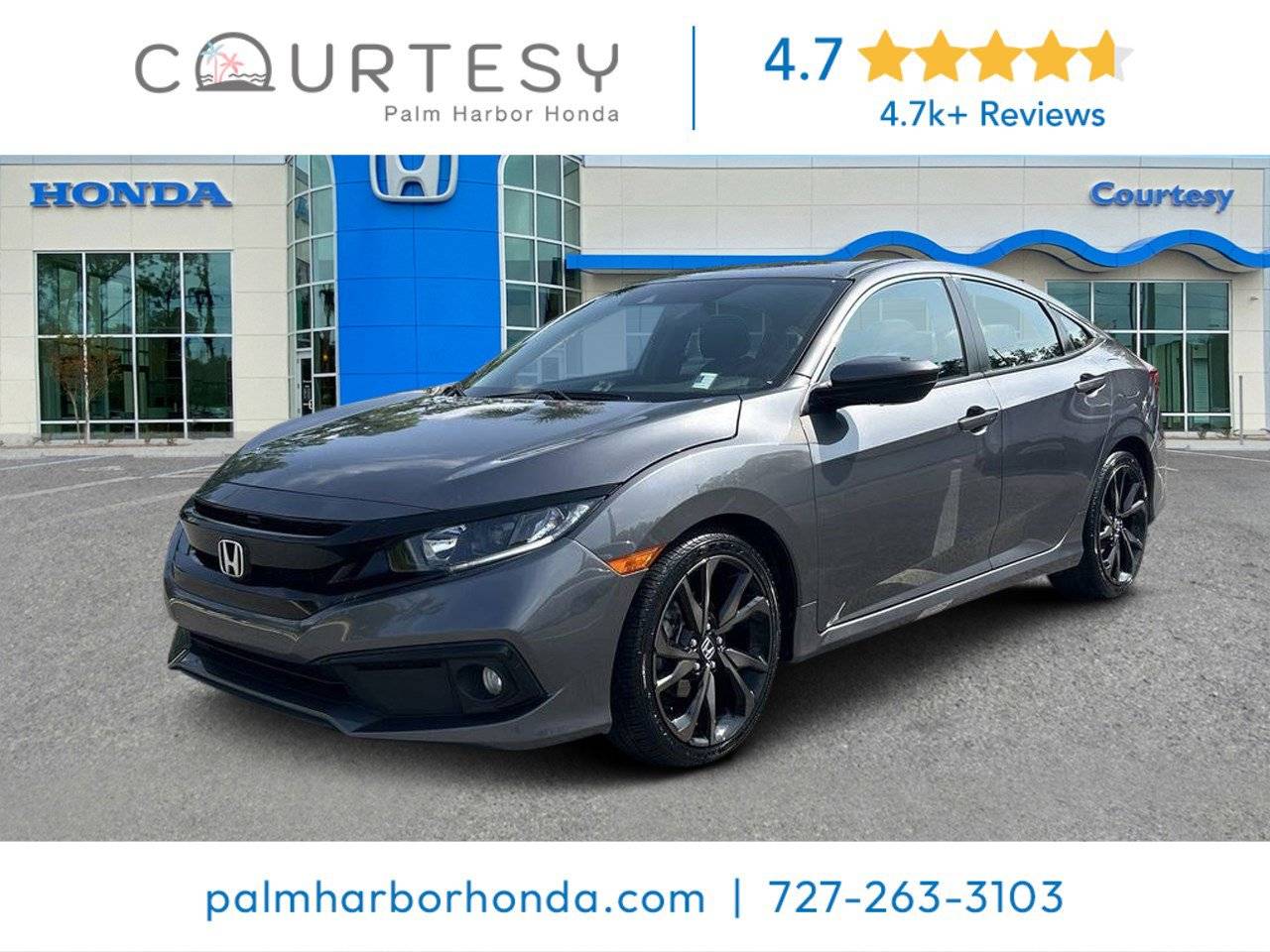 2019 Honda Civic Sport — Sedan — 85,165 mi — Palm Harbor, FL