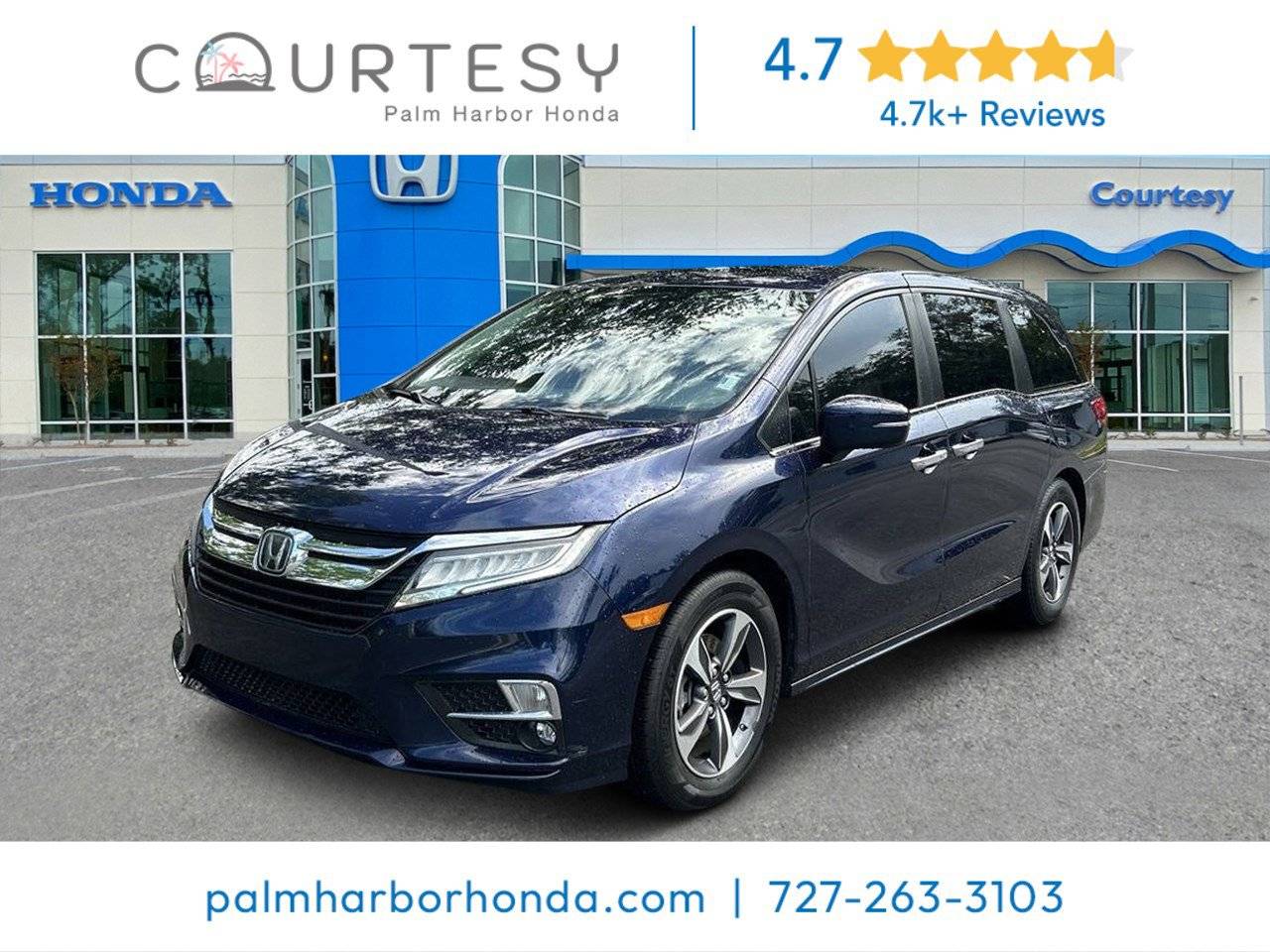 2019 Honda Odyssey Touring — Minivan — 57,358 mi — Palm Harbor, FL