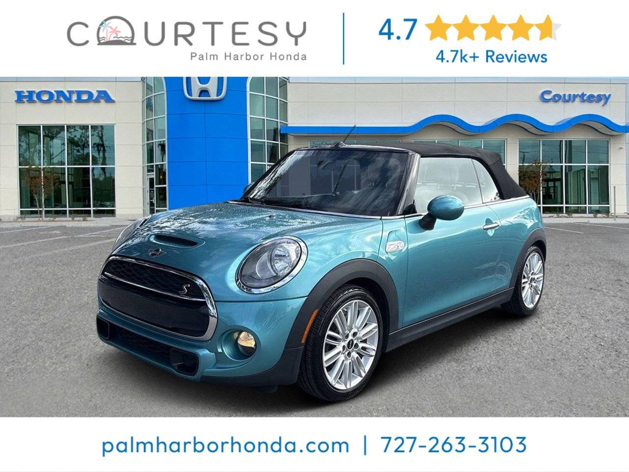 2017 MINI Convertible Cooper S — Convertible — 67,320 mi — Palm Harbor, FL