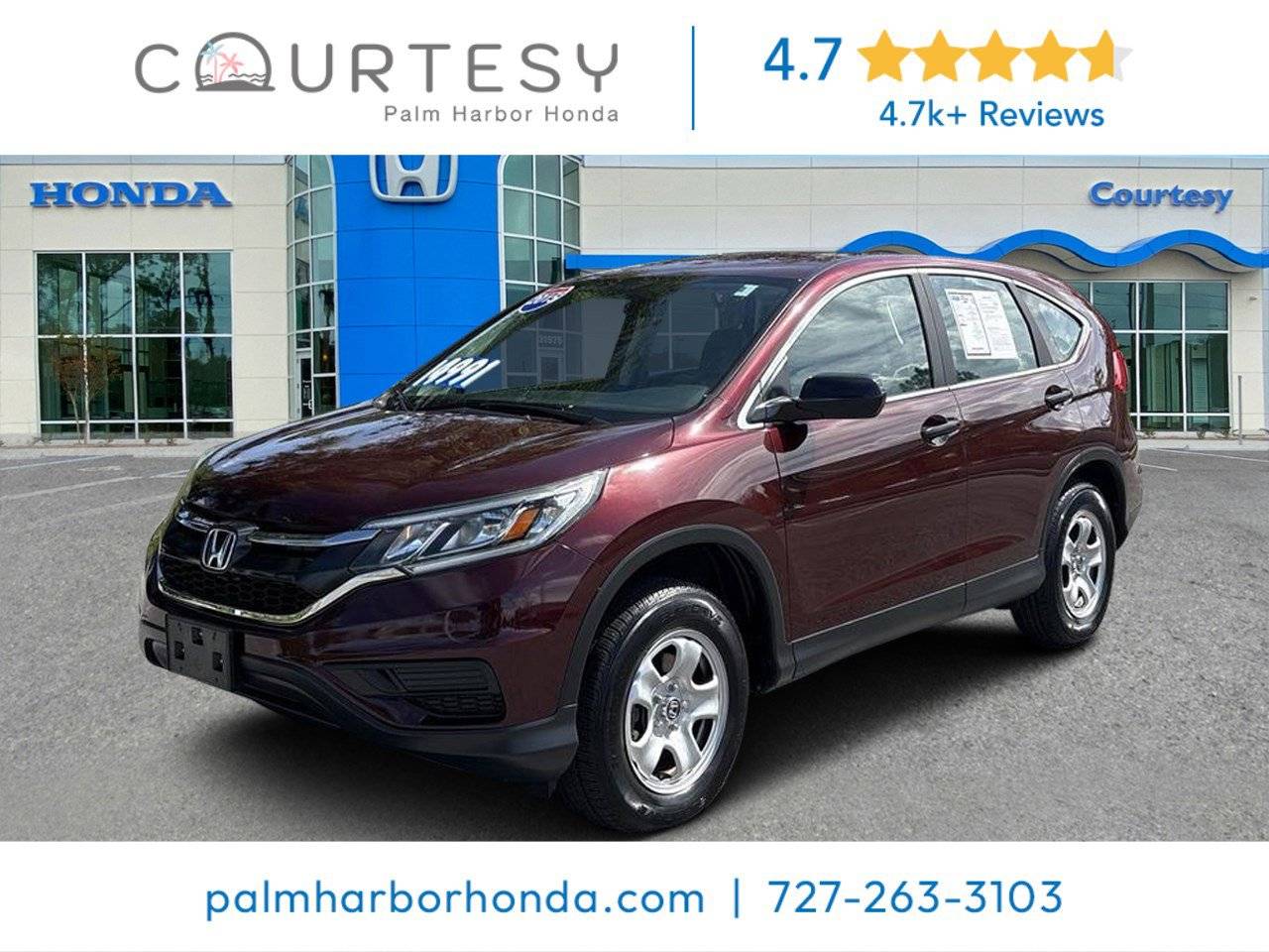 2015 Honda CR-V LX — SUV — 84,282 mi — Palm Harbor, FL