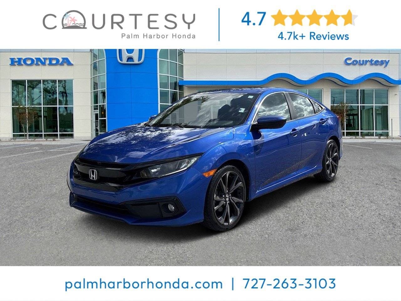2019 Honda Civic Sport — Sedan — 81,910 mi — Palm Harbor, FL