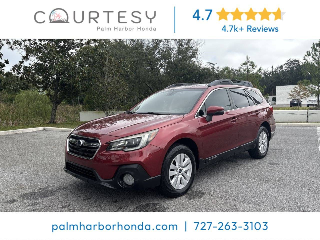 2019 Subaru Outback 2.5i Premium — SUV — 61,703 mi — Palm Harbor, FL