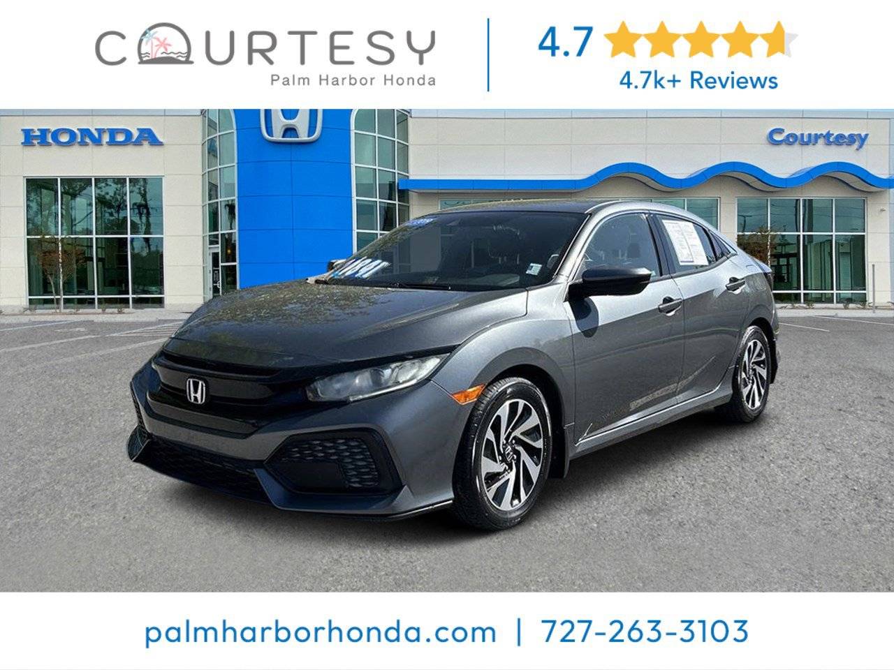 2019 Honda Civic LX — Hatchback — 19,953 mi — Palm Harbor, FL