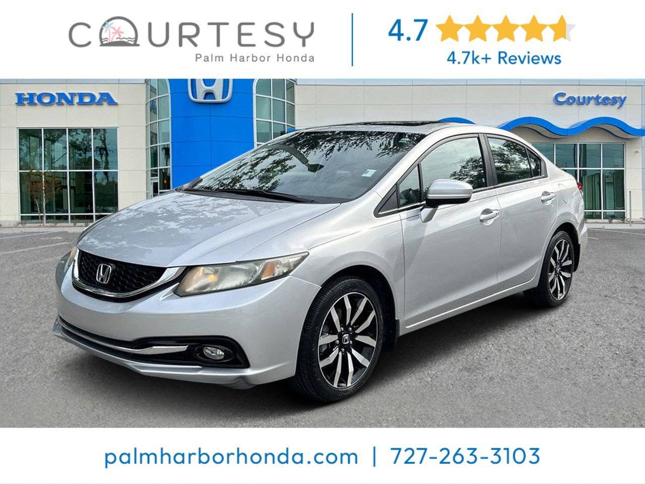 2015 Honda Civic EX-L — Sedan — 120,772 mi — Palm Harbor, FL