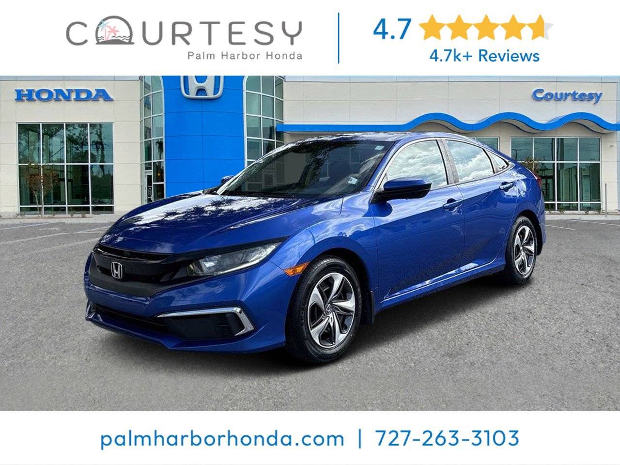 2020 Honda Civic LX — Sedan — 92,787 mi — Palm Harbor, FL