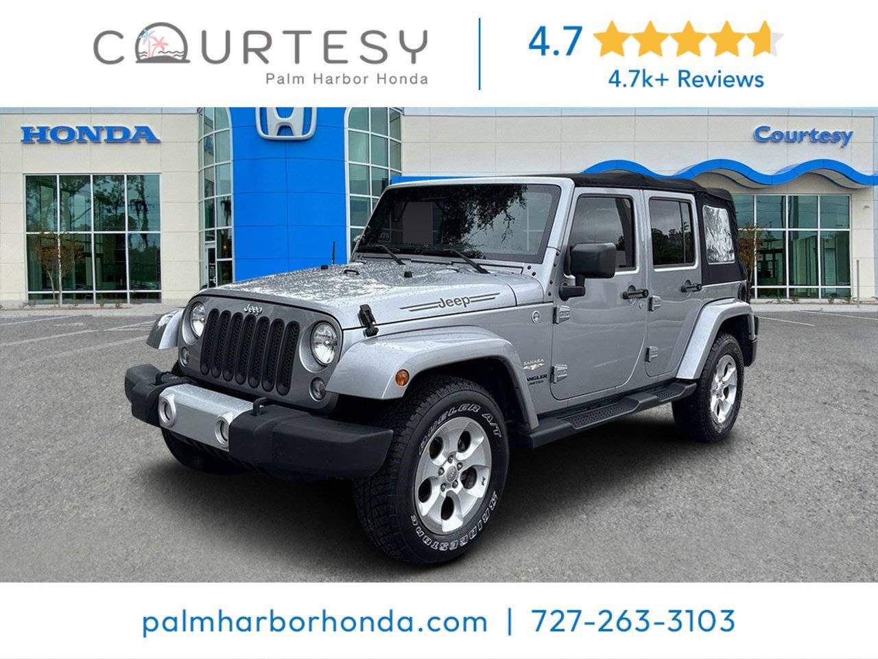 2015 Jeep Wrangler Sahara — SUV — 84,524 mi — Palm Harbor, FL