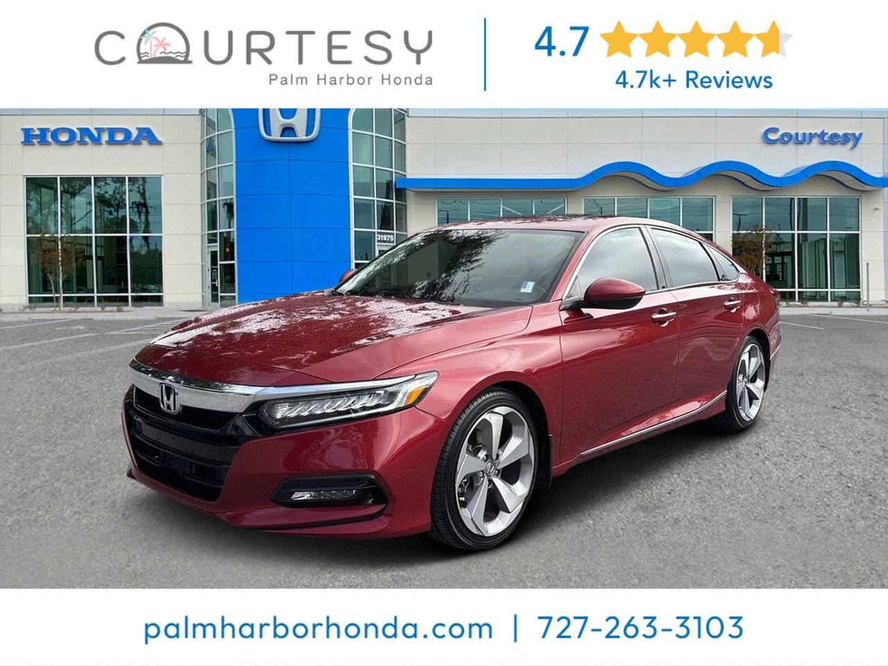 2018 Honda Accord Touring — Sedan — 84,070 mi — Palm Harbor, FL