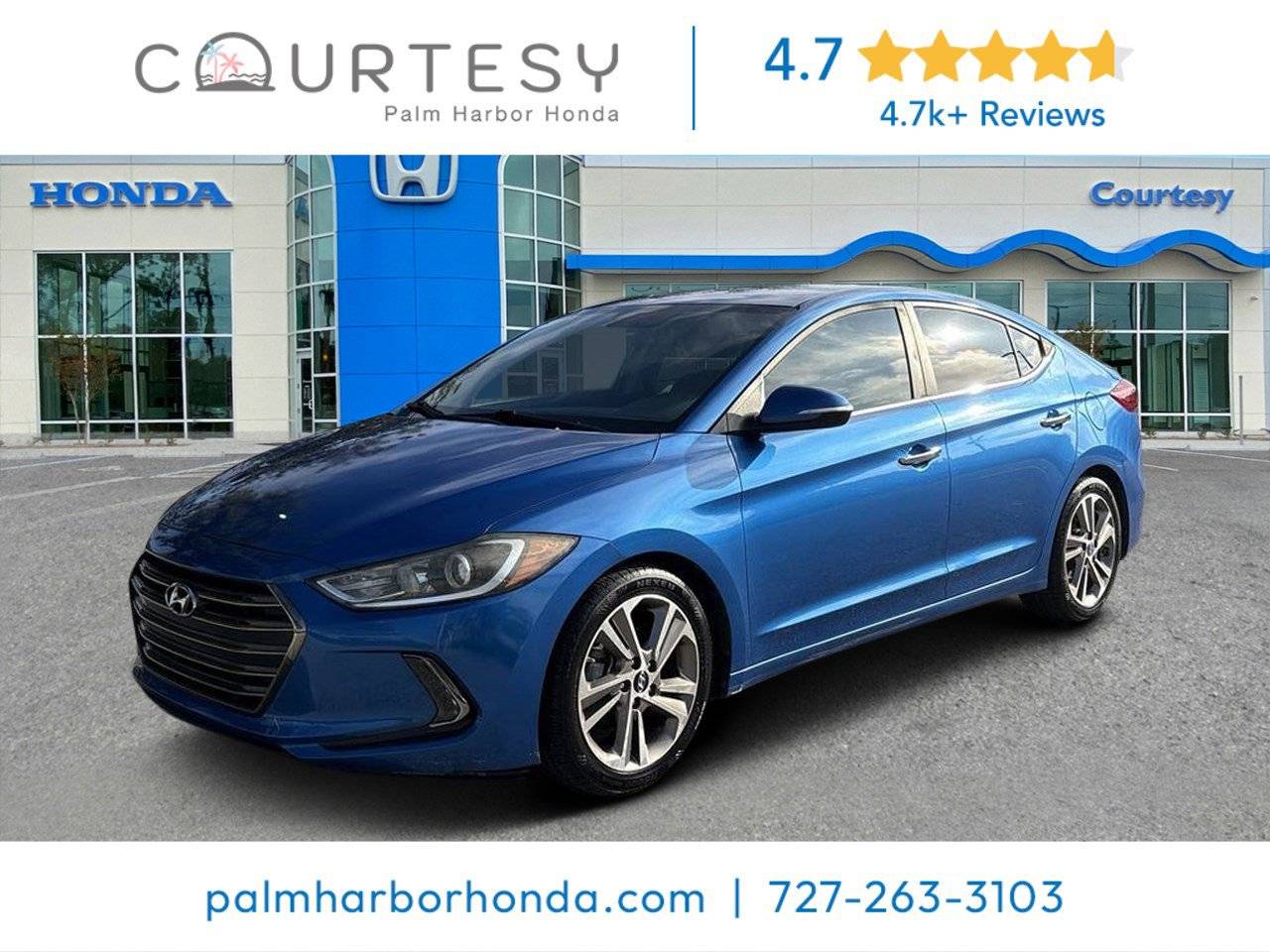 2017 Hyundai Elantra Limited — Sedan — 121,088 mi — Palm Harbor, FL