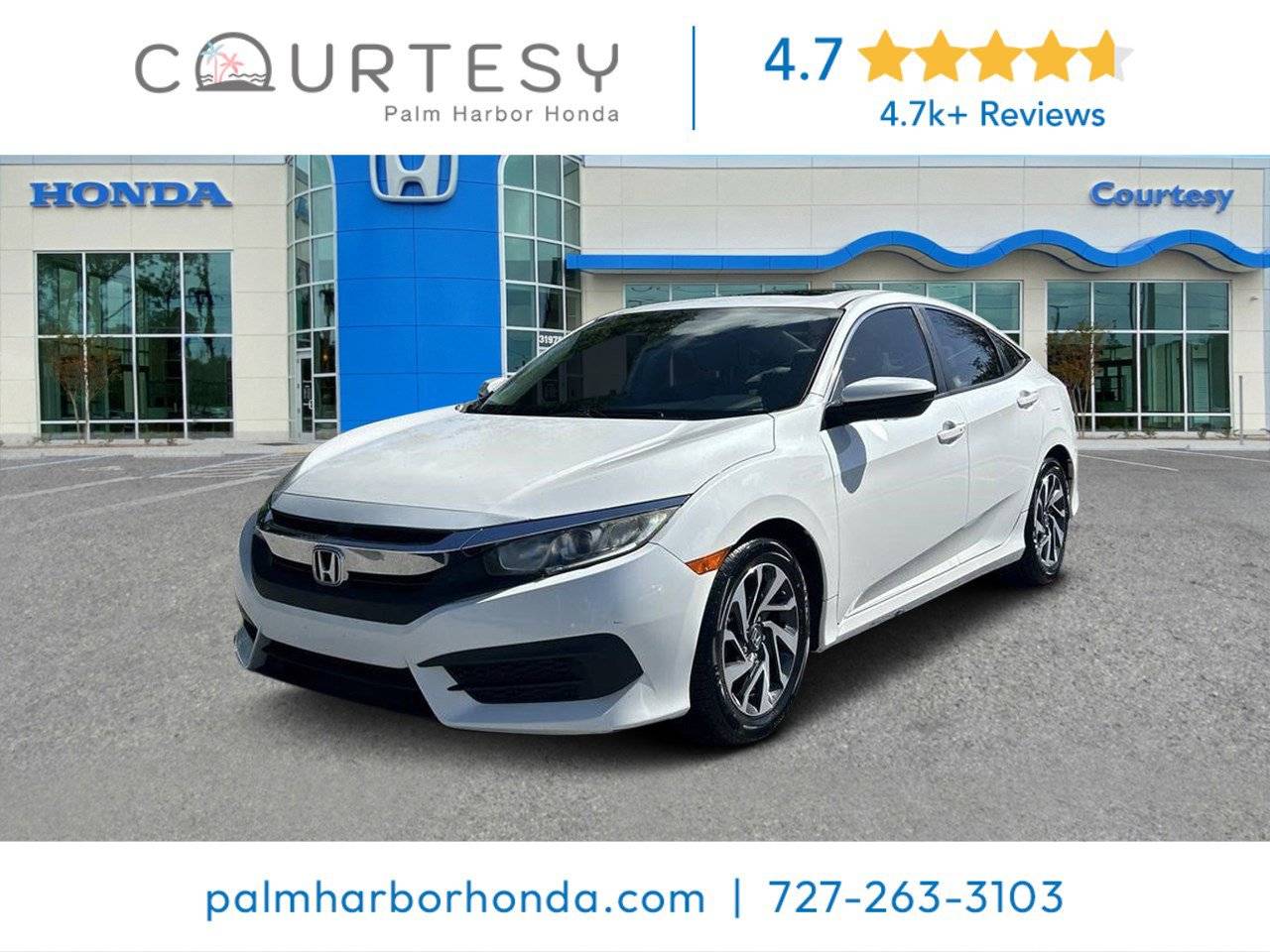 2017 Honda Civic EX — Sedan — 94,595 mi — Palm Harbor, FL
