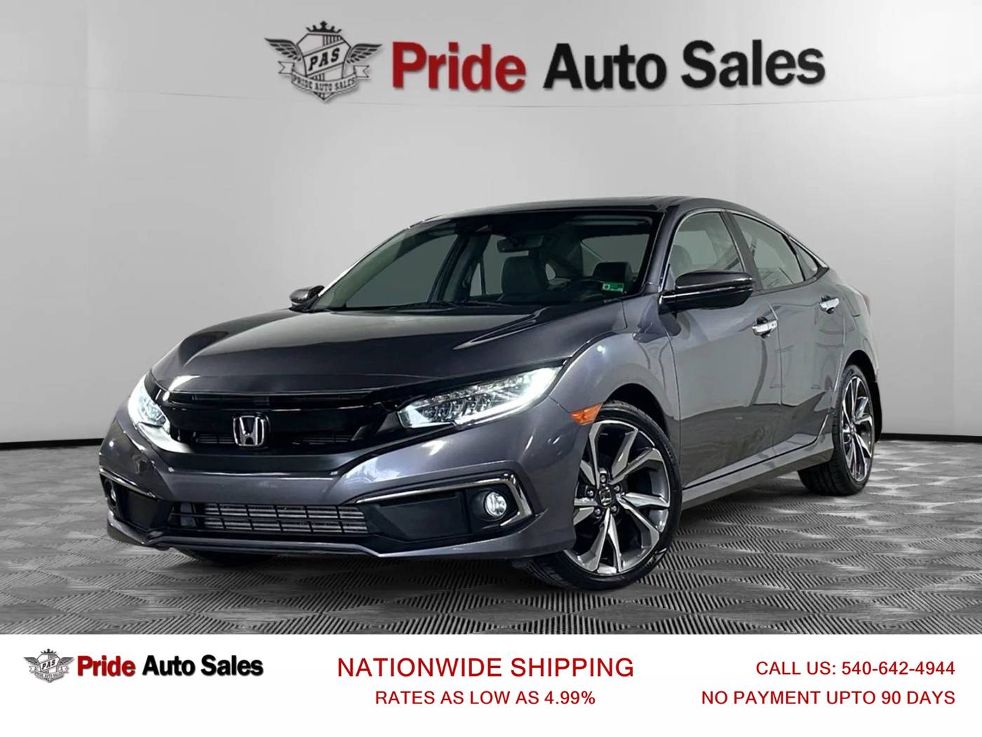 2019 Honda Civic Touring — Sedan — 39,524 mi — Fredericksburg, VA