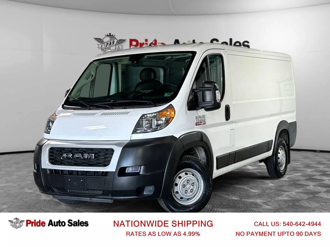 2019 Ram ProMaster Cargo Van 1500 — Cargo Van — 93,358 mi — Fredericksburg, VA