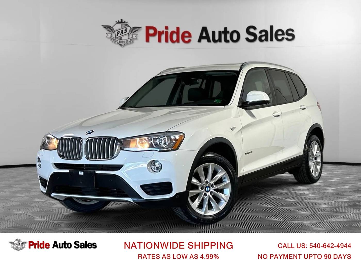 2016 BMW X3 28i — SUV — 107,911 mi — Fredericksburg, VA