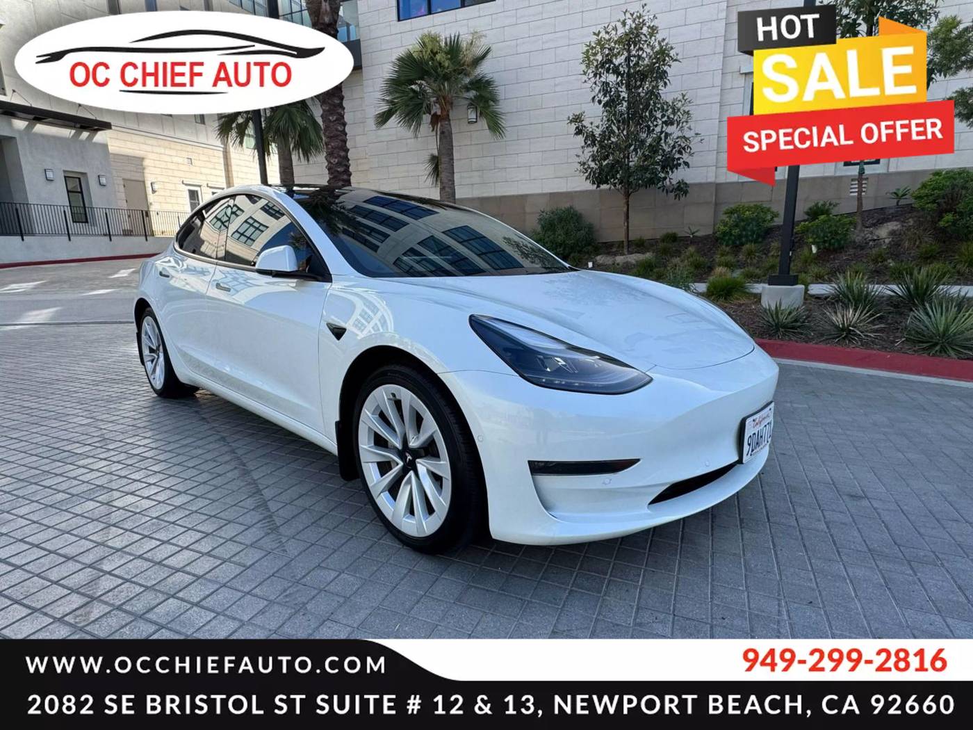 2022 Tesla Model 3 Long Range — Sedan — 40,023 mi — Newport Beach, CA