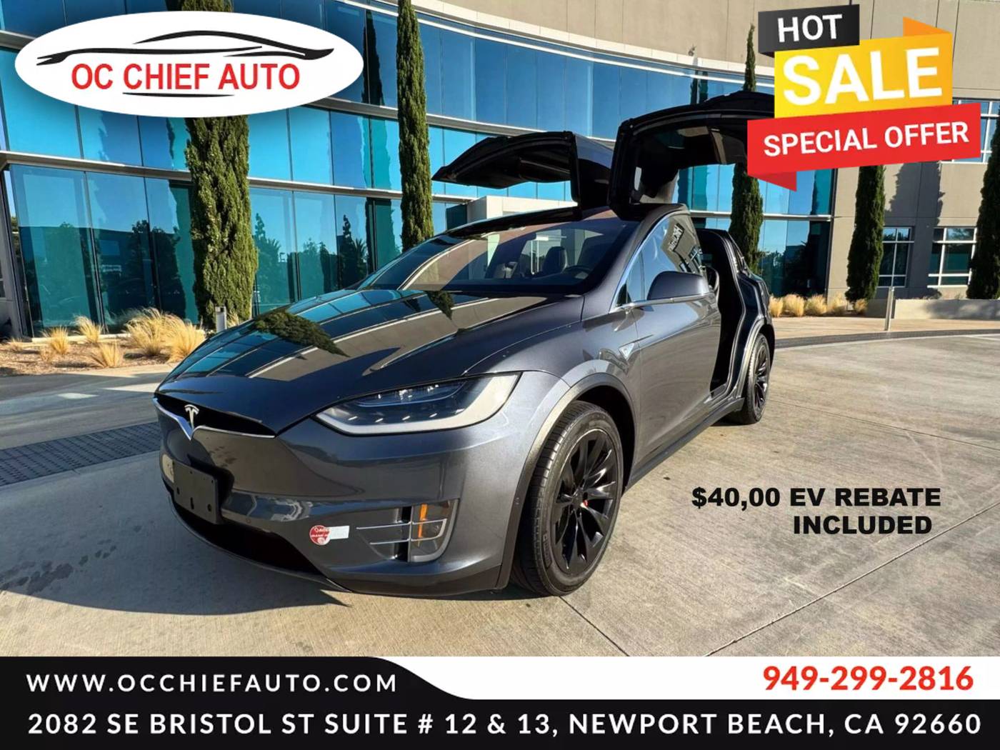 2016 Tesla Model X 75D — SUV — 101,822 mi — Newport Beach, CA