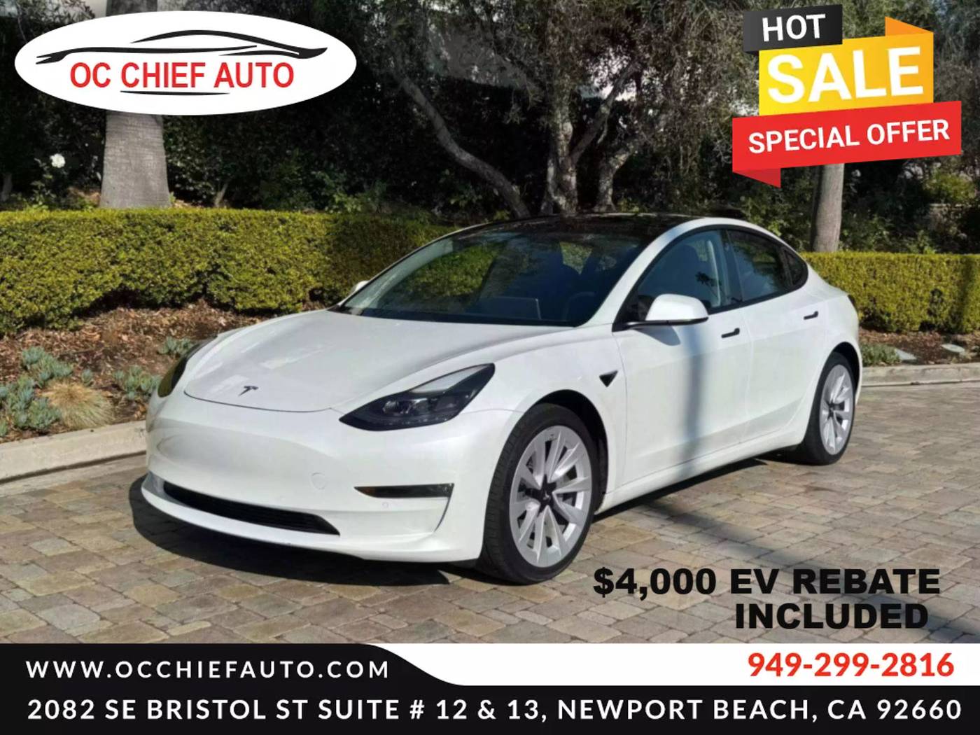 2022 Tesla Model 3 Standard Range Plus — Sedan — 21,103 mi — Newport Beach, CA