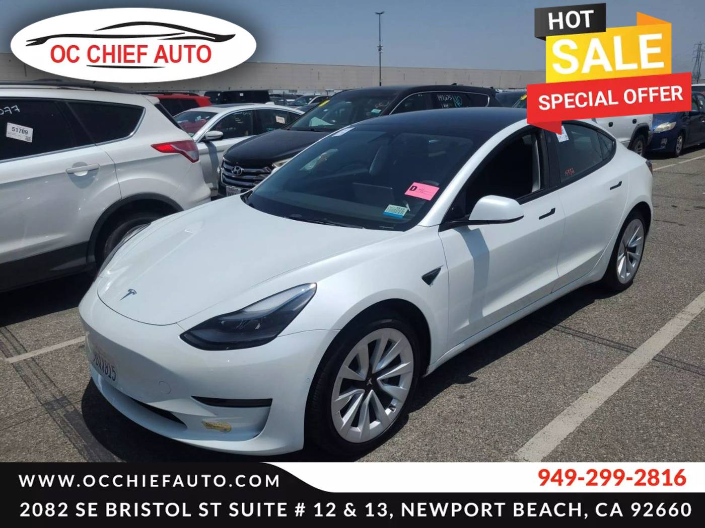 2022 Tesla Model 3 Standard Range Plus — Sedan — 14,356 mi — Newport Beach, CA