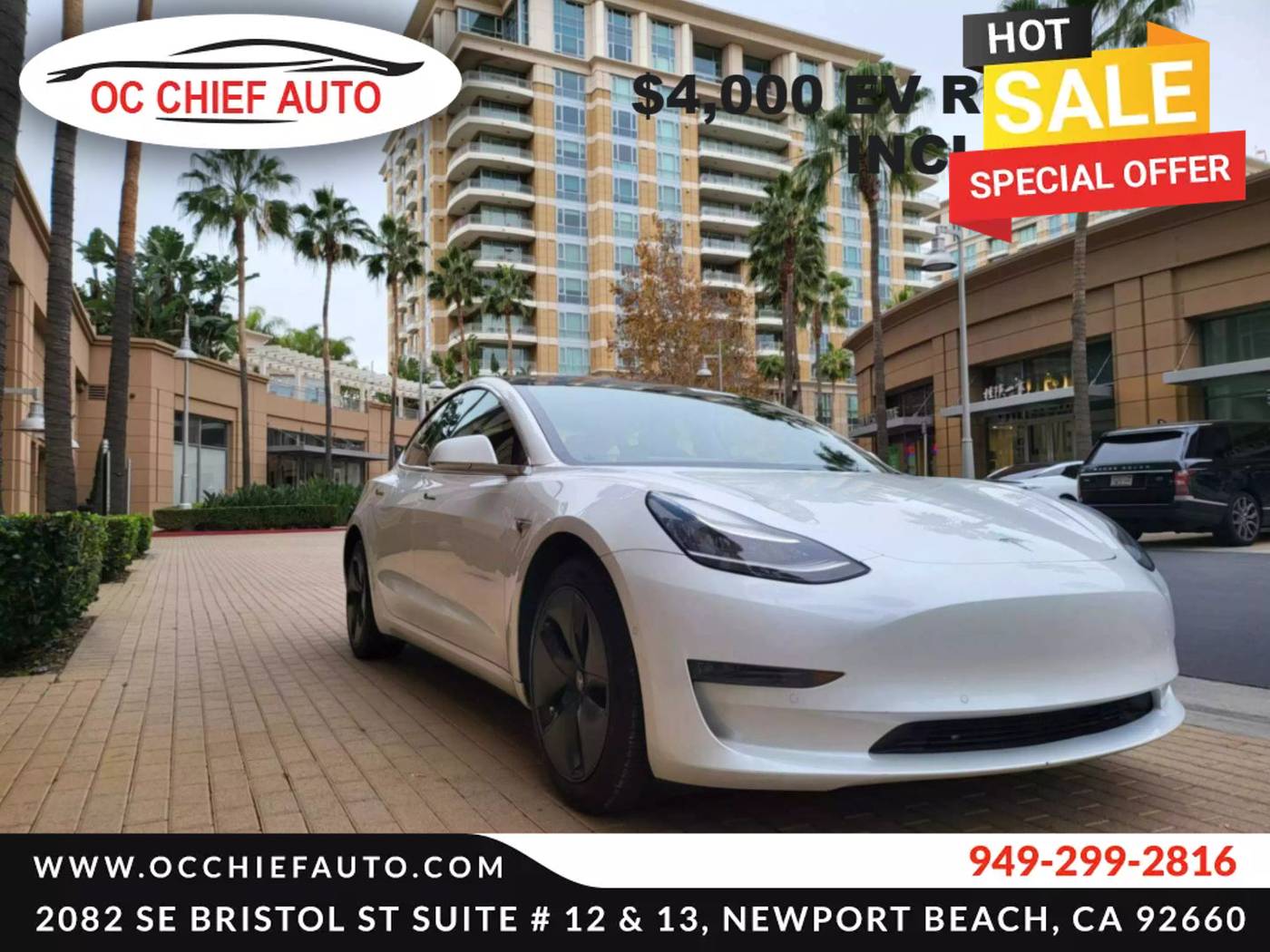 2022 Tesla Model 3 Standard Range Plus — Sedan — 23,612 mi — Newport Beach, CA
