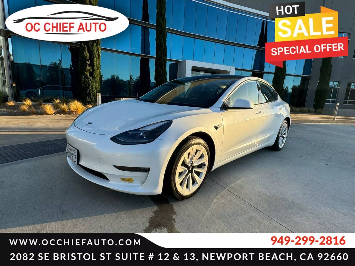 2022 Tesla Model 3 Standard Range Plus — Sedan — 33,664 mi — Newport Beach, CA