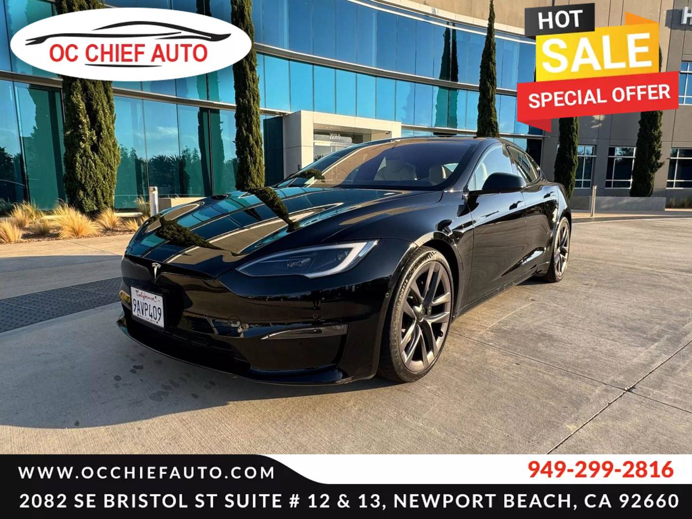 2022 Tesla Model S Long Range — Hatchback — 12,582 mi — Newport Beach, CA