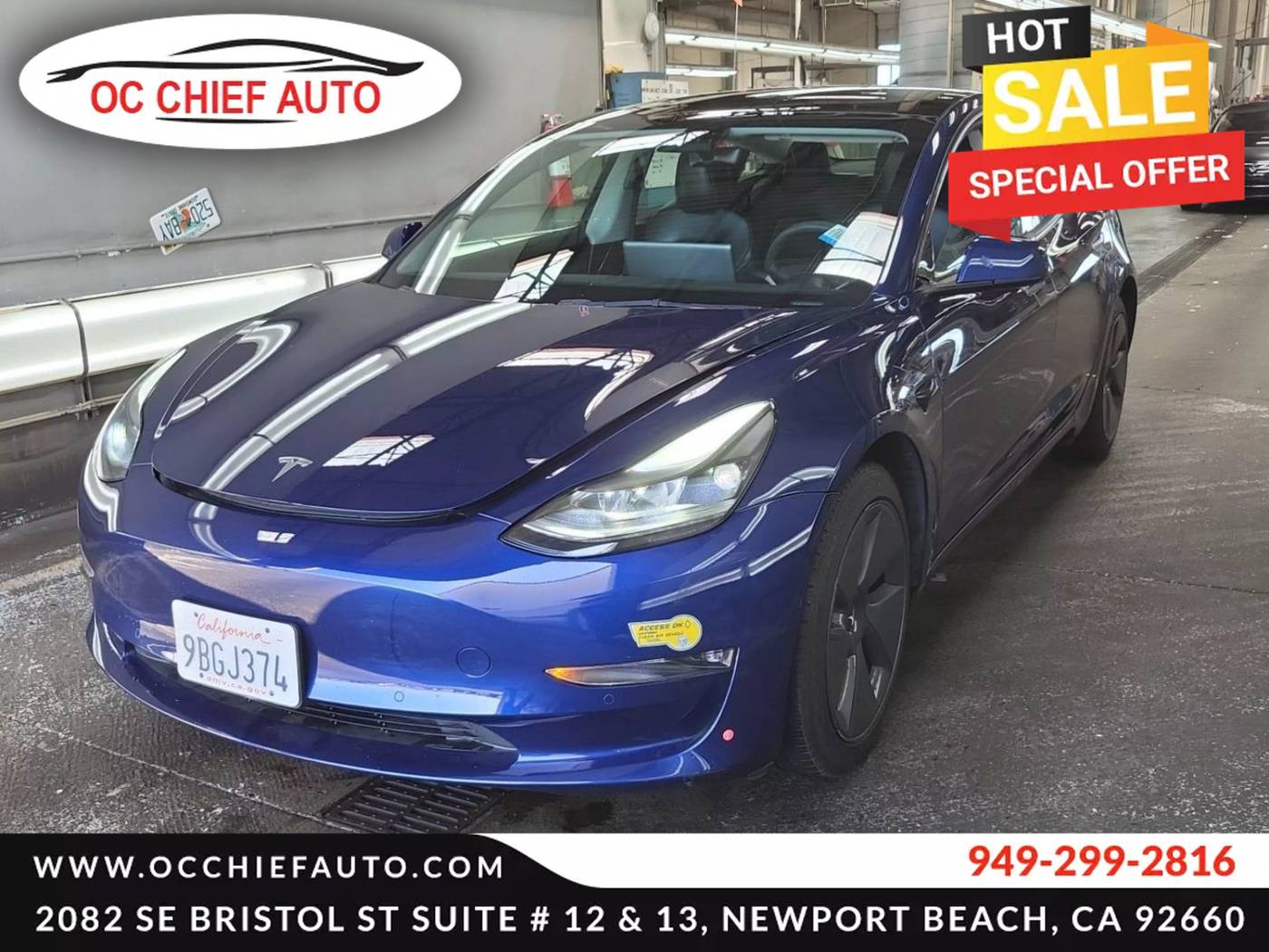2022 Tesla Model 3 Long Range — Sedan — 27,251 mi — Newport Beach, CA