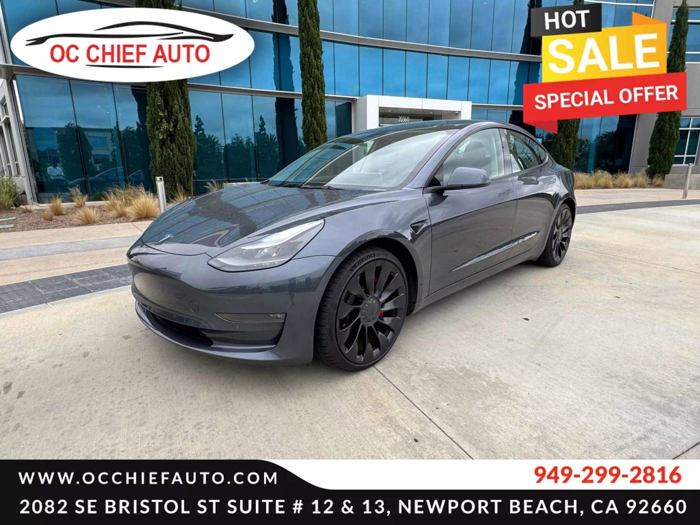 2022 Tesla Model 3 Performance — Sedan — 33,666 mi — Newport Beach, CA