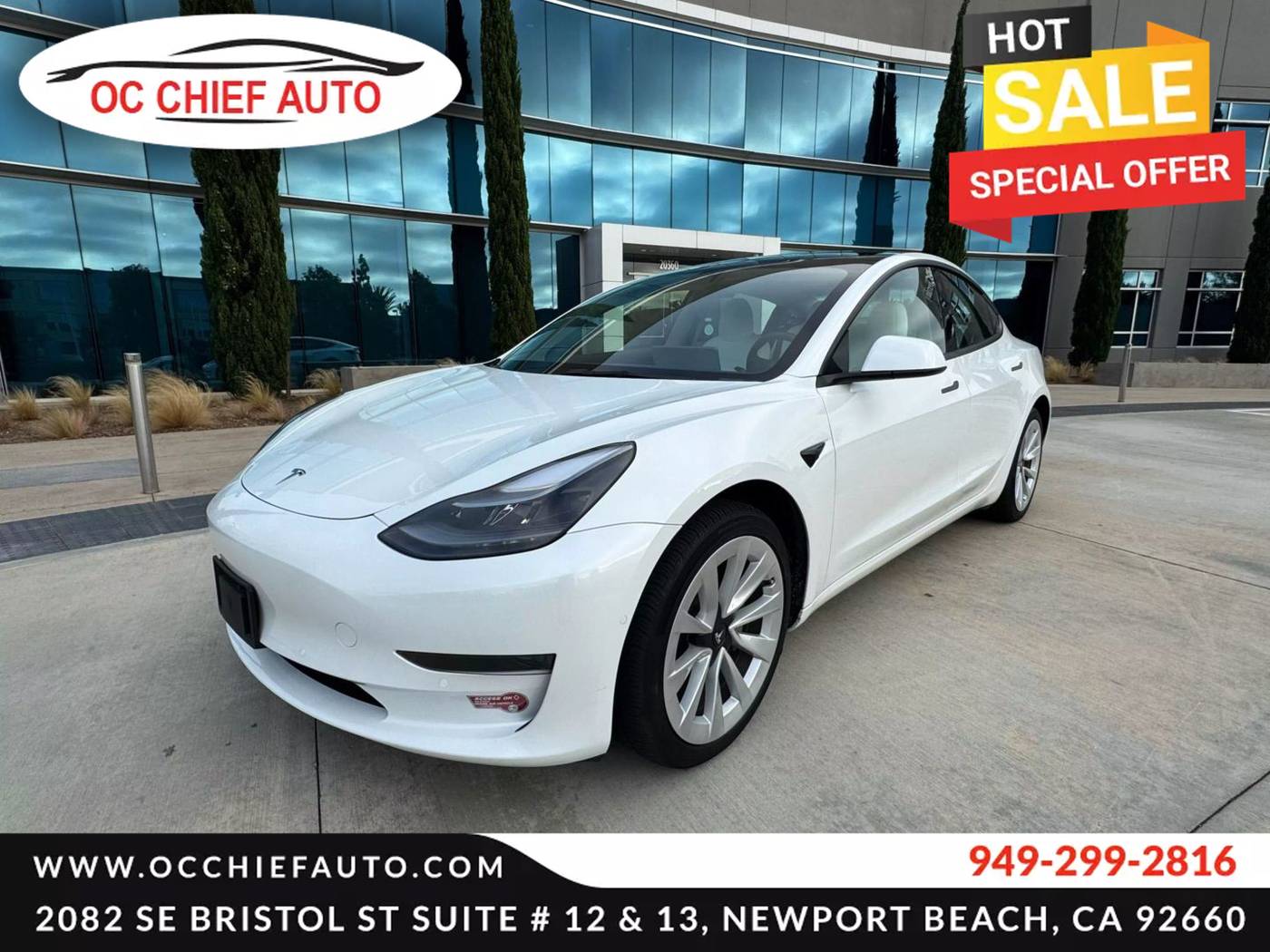 2022 Tesla Model 3 Standard Range Plus — Sedan — 21,950 mi — Newport Beach, CA