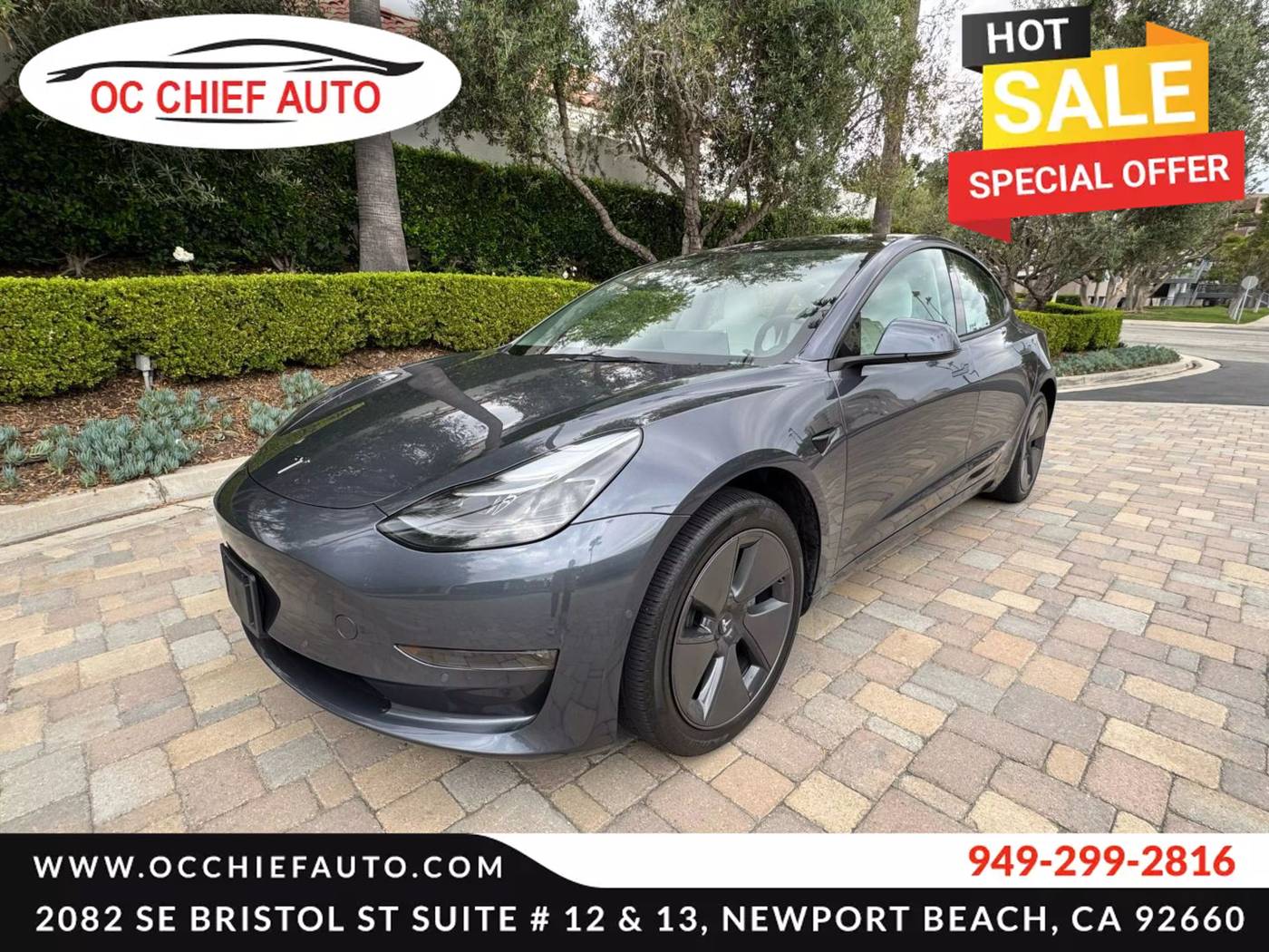2022 Tesla Model 3 Long Range — Sedan — 27,699 mi — Newport Beach, CA