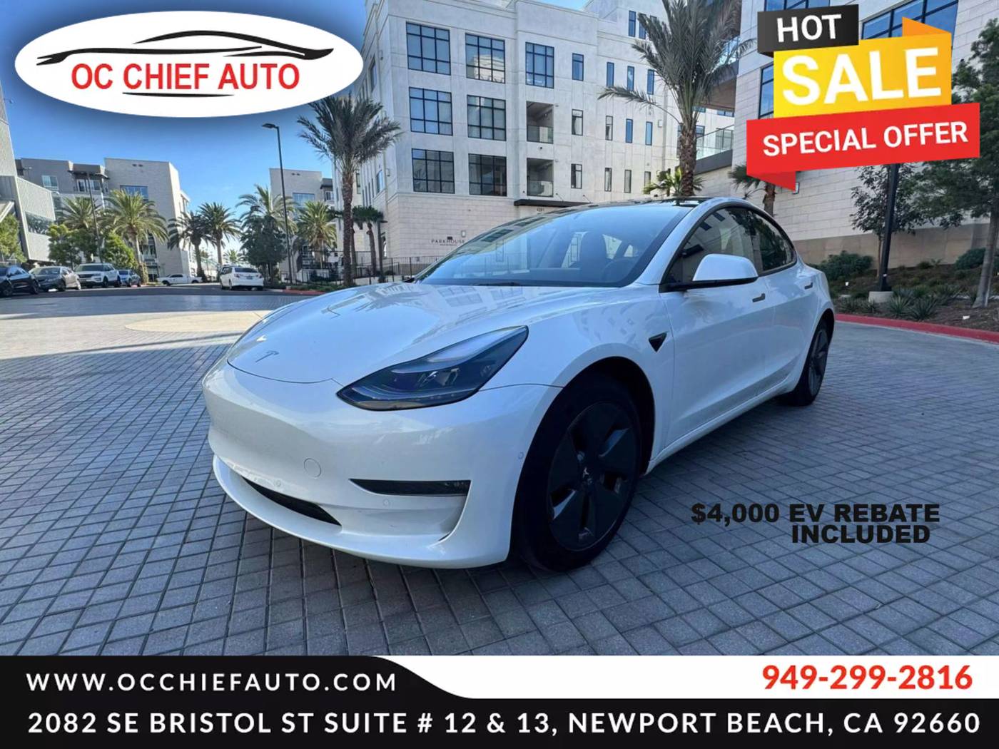 2022 Tesla Model 3 Long Range — Sedan — 32,240 mi — Newport Beach, CA