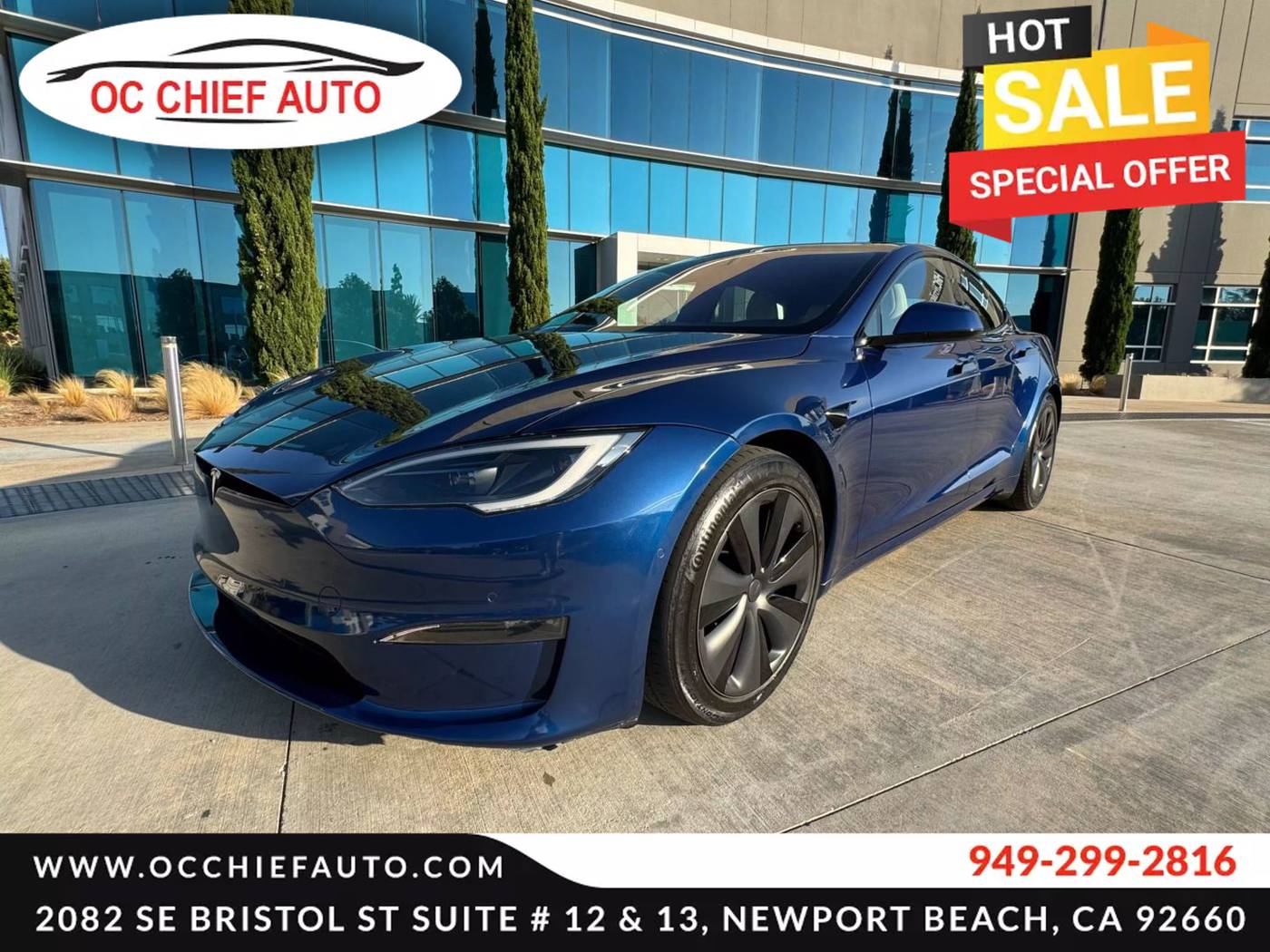 2022 Tesla Model S Long Range — Hatchback — 35,060 mi — Newport Beach, CA