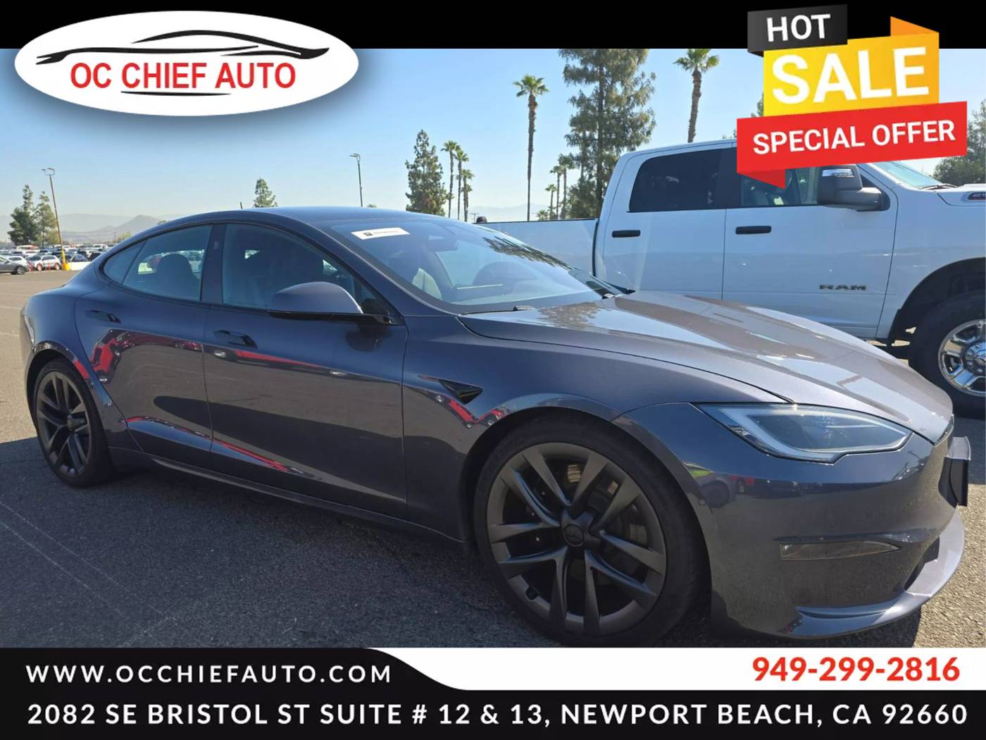 2022 Tesla Model S Long Range — Hatchback — 3,330 mi — Newport Beach, CA
