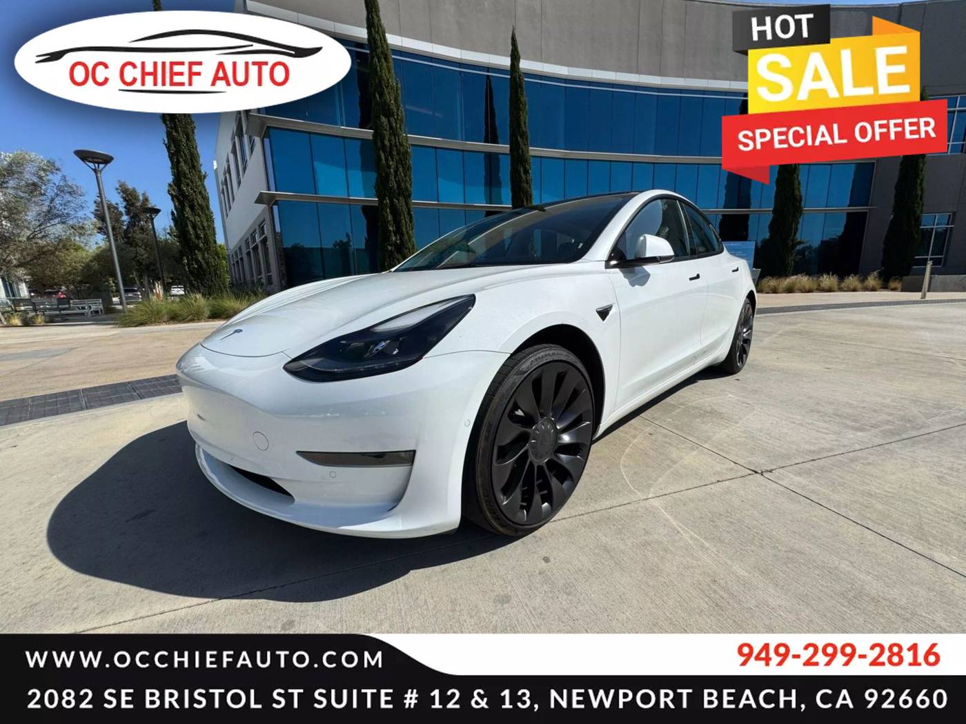 2022 Tesla Model 3 Performance — Sedan — 34,173 mi — Newport Beach, CA