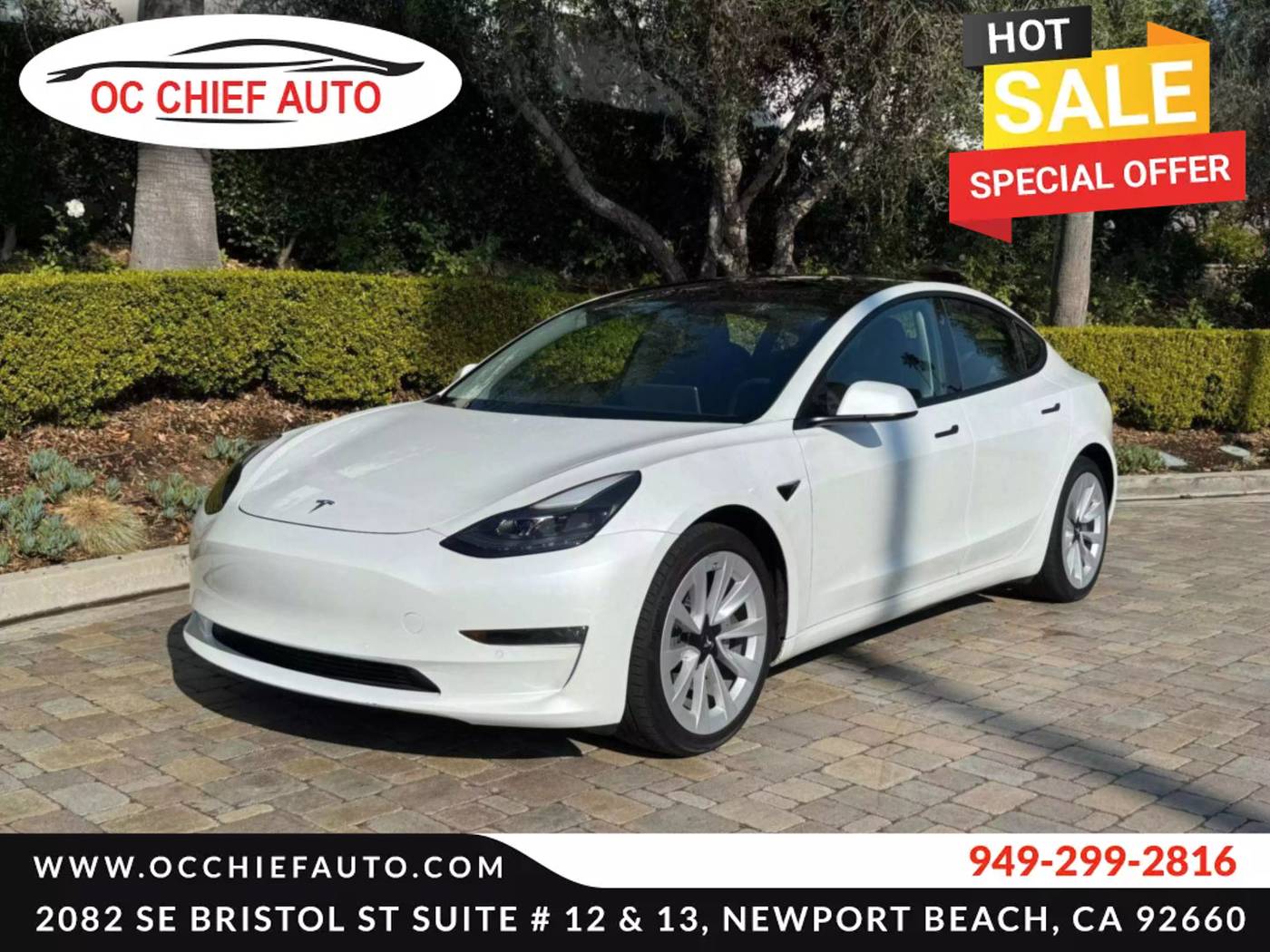 2022 Tesla Model 3 Long Range — Sedan — 23,205 mi — Newport Beach, CA