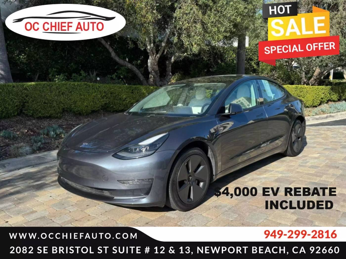 2022 Tesla Model 3 Long Range — Sedan — 31,816 mi — Newport Beach, CA