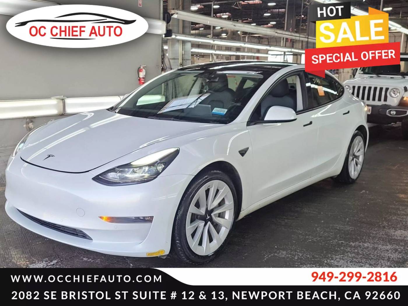 2022 Tesla Model 3 Long Range — Sedan — 37,503 mi — Newport Beach, CA