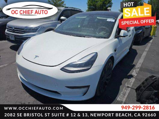 2022 Tesla Model 3 Performance — Sedan — 25,016 mi — Newport Beach, CA