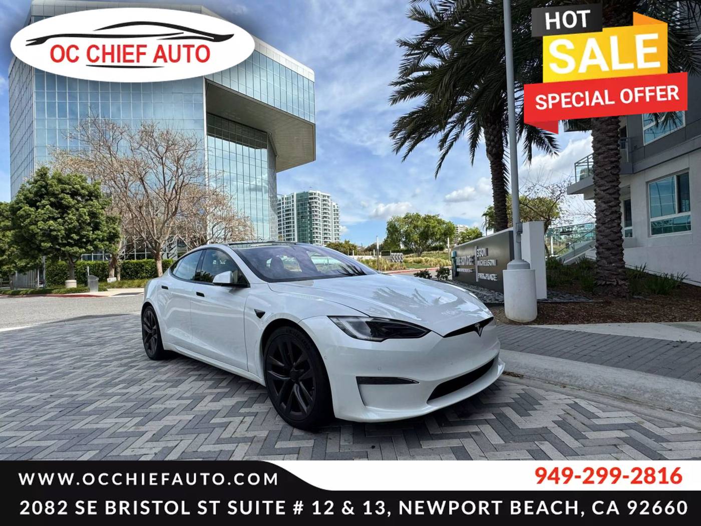 2022 Tesla Model S Long Range — Hatchback — 23,821 mi — Newport Beach, CA