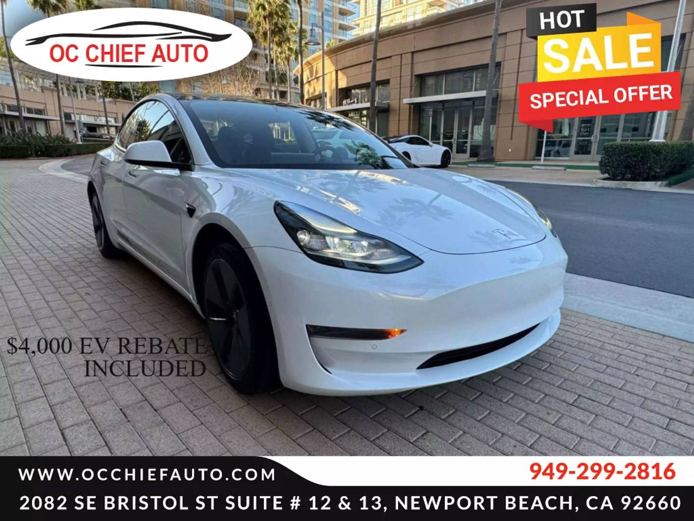 2022 Tesla Model 3 Long Range — Sedan — 37,700 mi — Newport Beach, CA