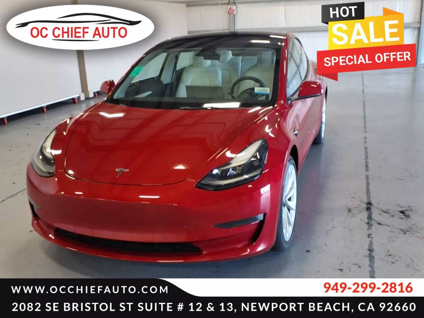 2022 Tesla Model 3 Long Range — Sedan — 36,951 mi — Newport Beach, CA