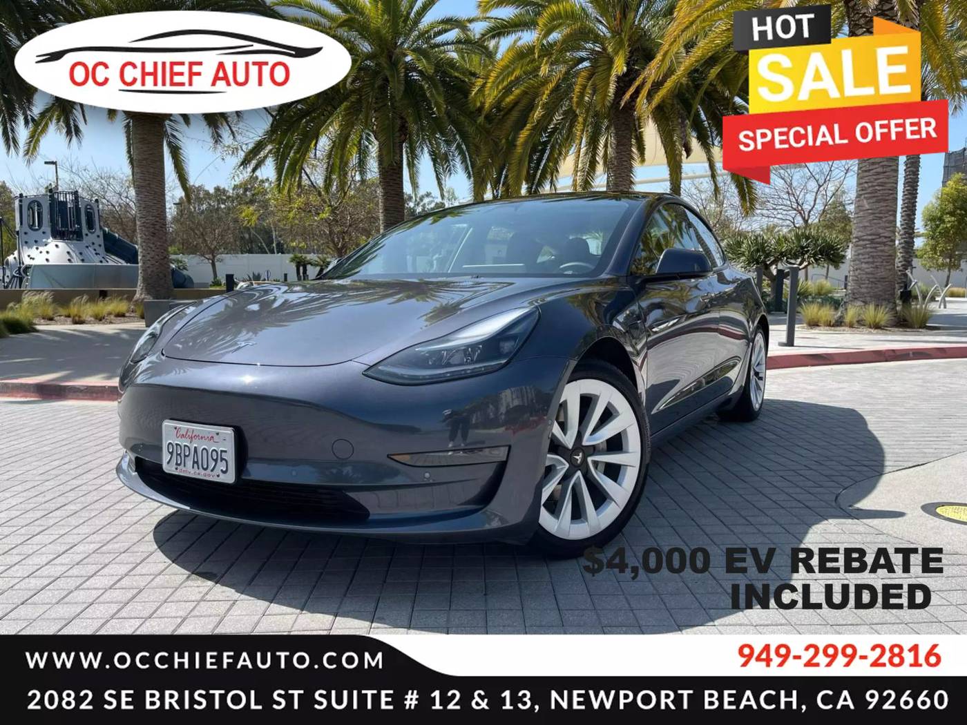 2022 Tesla Model 3 Standard Range Plus — Sedan — 17,710 mi — Newport Beach, CA