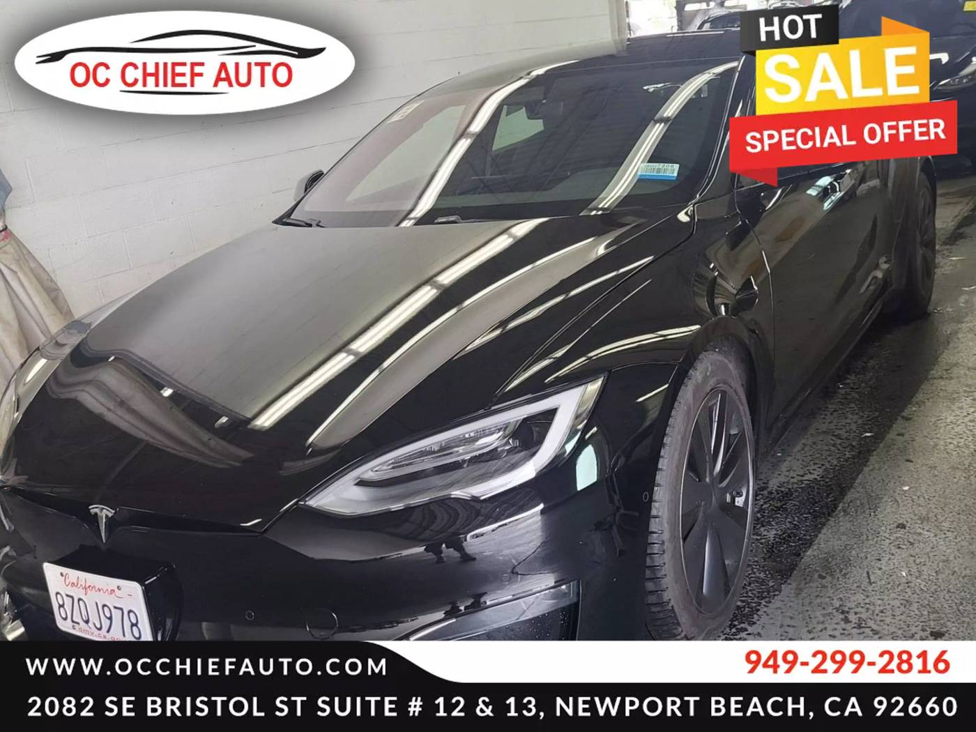 2022 Tesla Model S Long Range — Hatchback — 22,566 mi — Newport Beach, CA