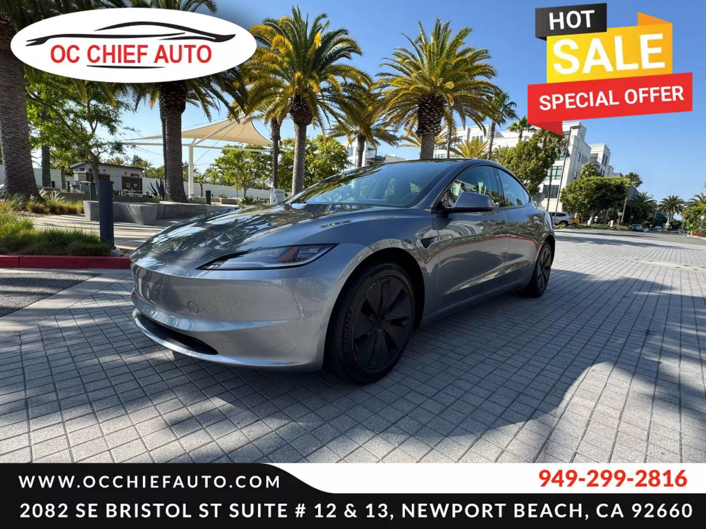 2024 Tesla Model 3 Long Range — Sedan — 8,180 mi — Newport Beach, CA