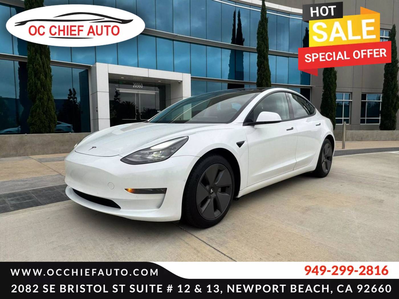 2022 Tesla Model 3 Long Range — Sedan — 20,676 mi — Newport Beach, CA