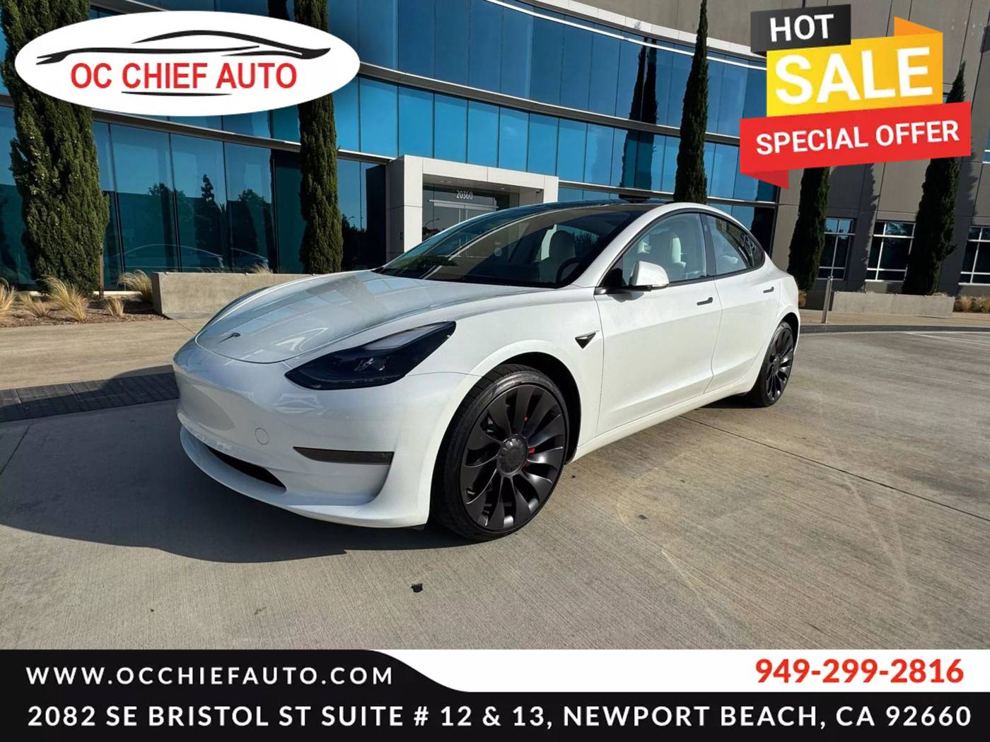 2023 Tesla Model 3 Performance — Sedan — 11,456 mi — Newport Beach, CA