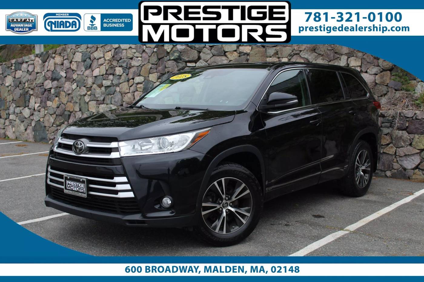 2018 Toyota Highlander LE Plus — SUV — 136,180 mi — Malden, MA