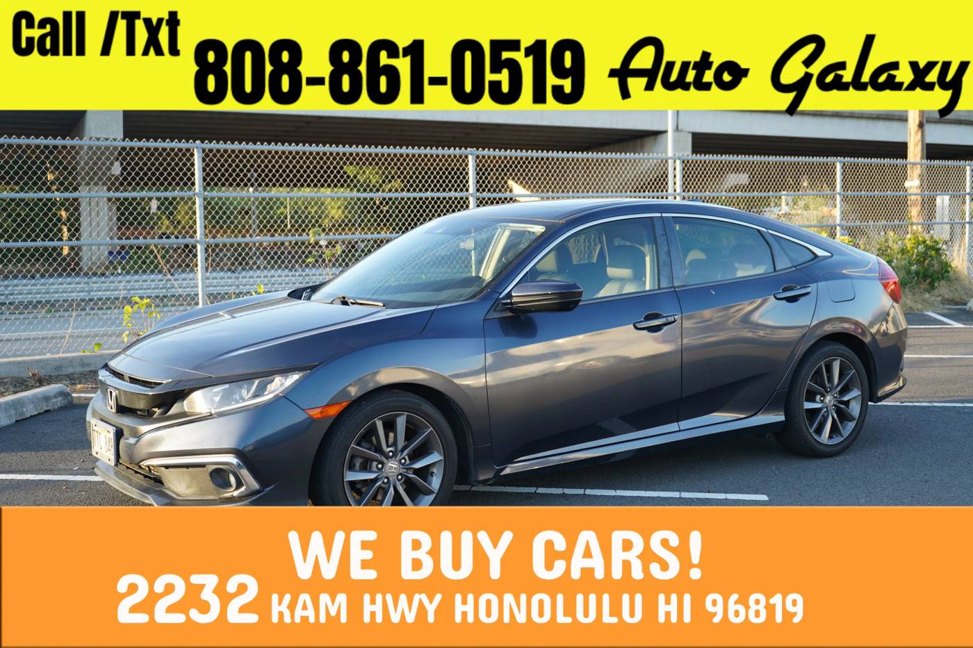 2019 Honda Civic EX — Sedan — 66,264 mi — Honolulu, HI