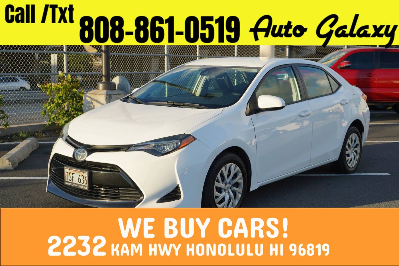 2019 Toyota Corolla LE — Sedan — 74,241 mi — Honolulu, HI