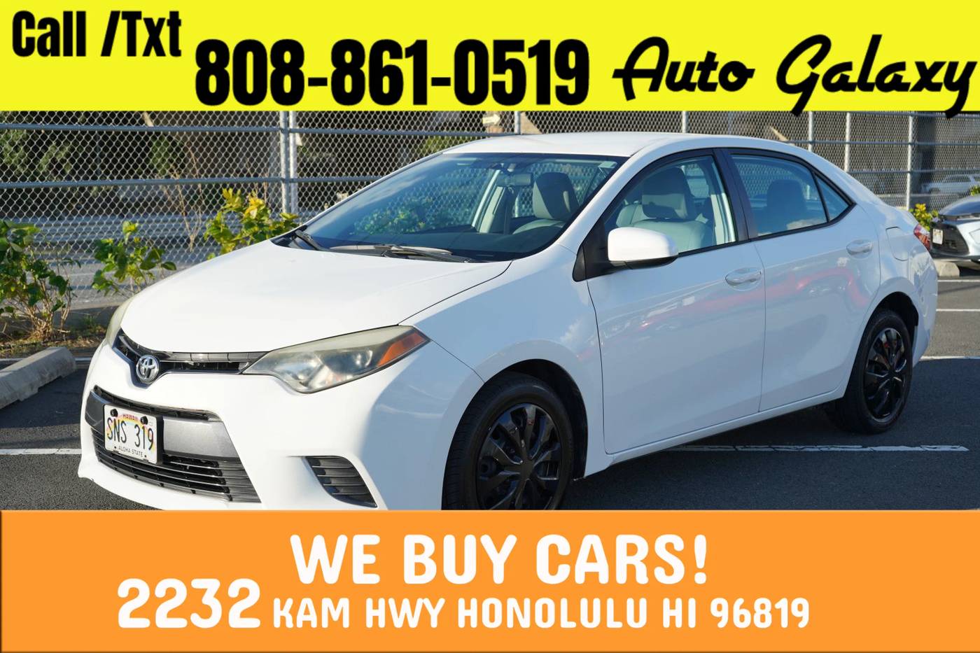 2015 Toyota Corolla LE — Sedan — 80,172 mi — Honolulu, HI