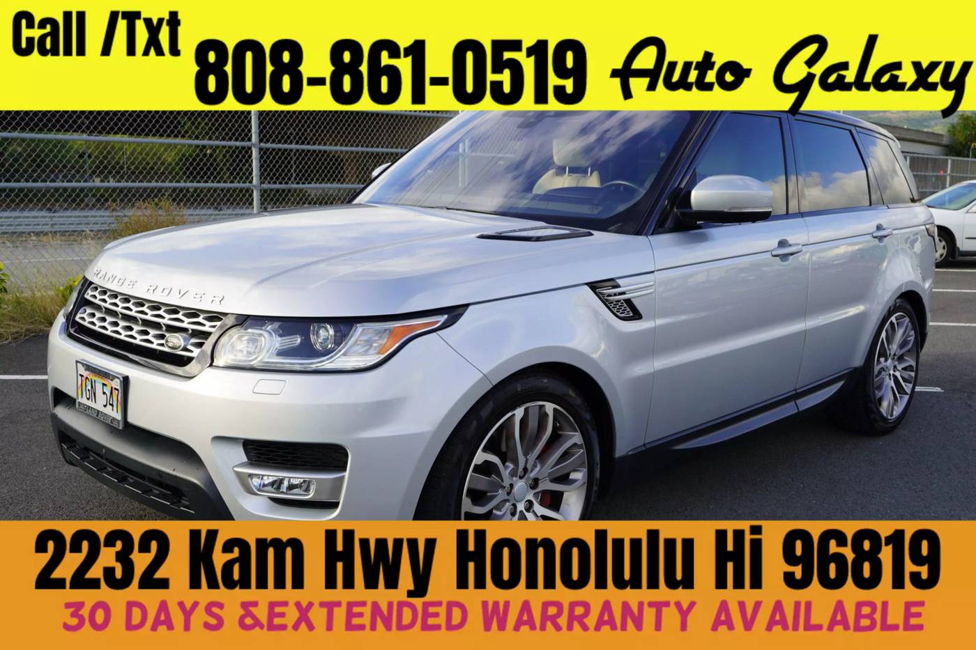 2017 Land Rover Range Rover Sport Supercharged — SUV — 48,643 mi — Honolulu, HI
