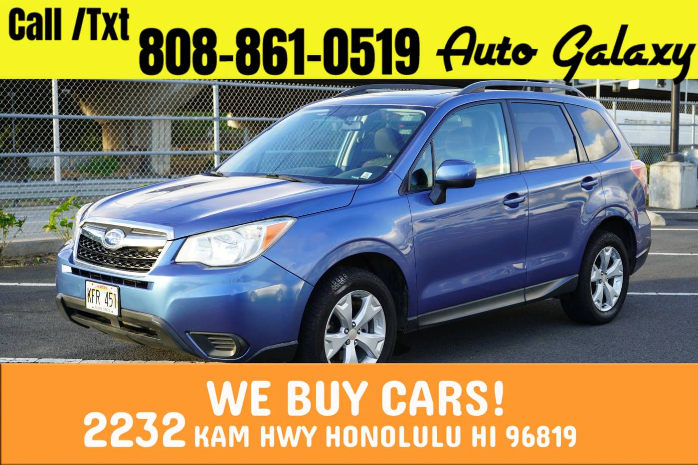 2015 Subaru Forester 2.5i Premium — SUV — 109,866 mi — Honolulu, HI