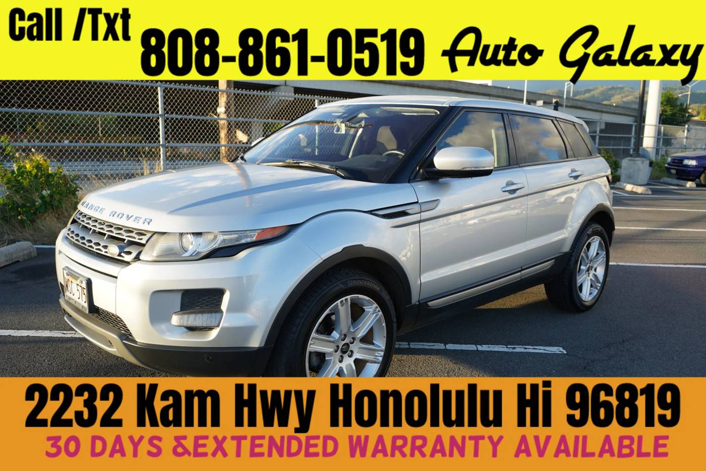 2013 Land Rover Range Rover Evoque Pure — SUV — 76,520 mi — Honolulu, HI